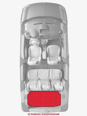 ЭВА коврики «Queen Lux» багажник для Dodge Grand Caravan (1G)